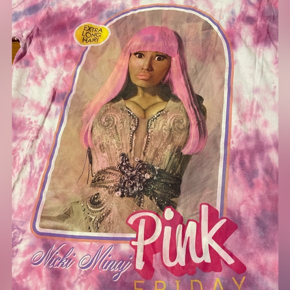 NICKI MINAJ Tie Dye Tee Sz L - Picture 2 of 4